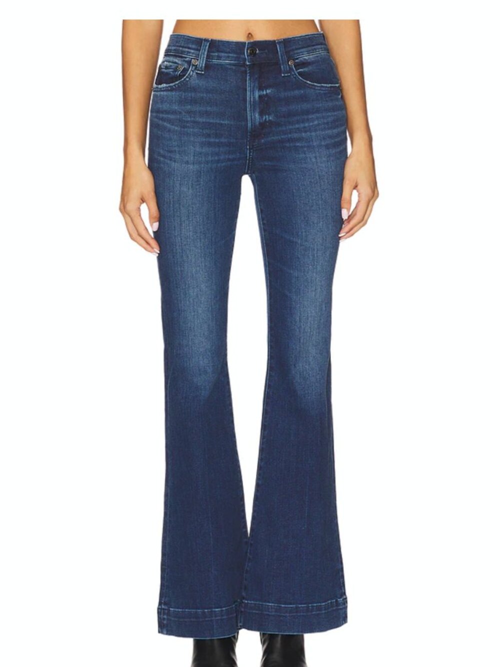 Pistola - Kingsley Mid Rise Ultra Flare Jeans in Modern - Size 28